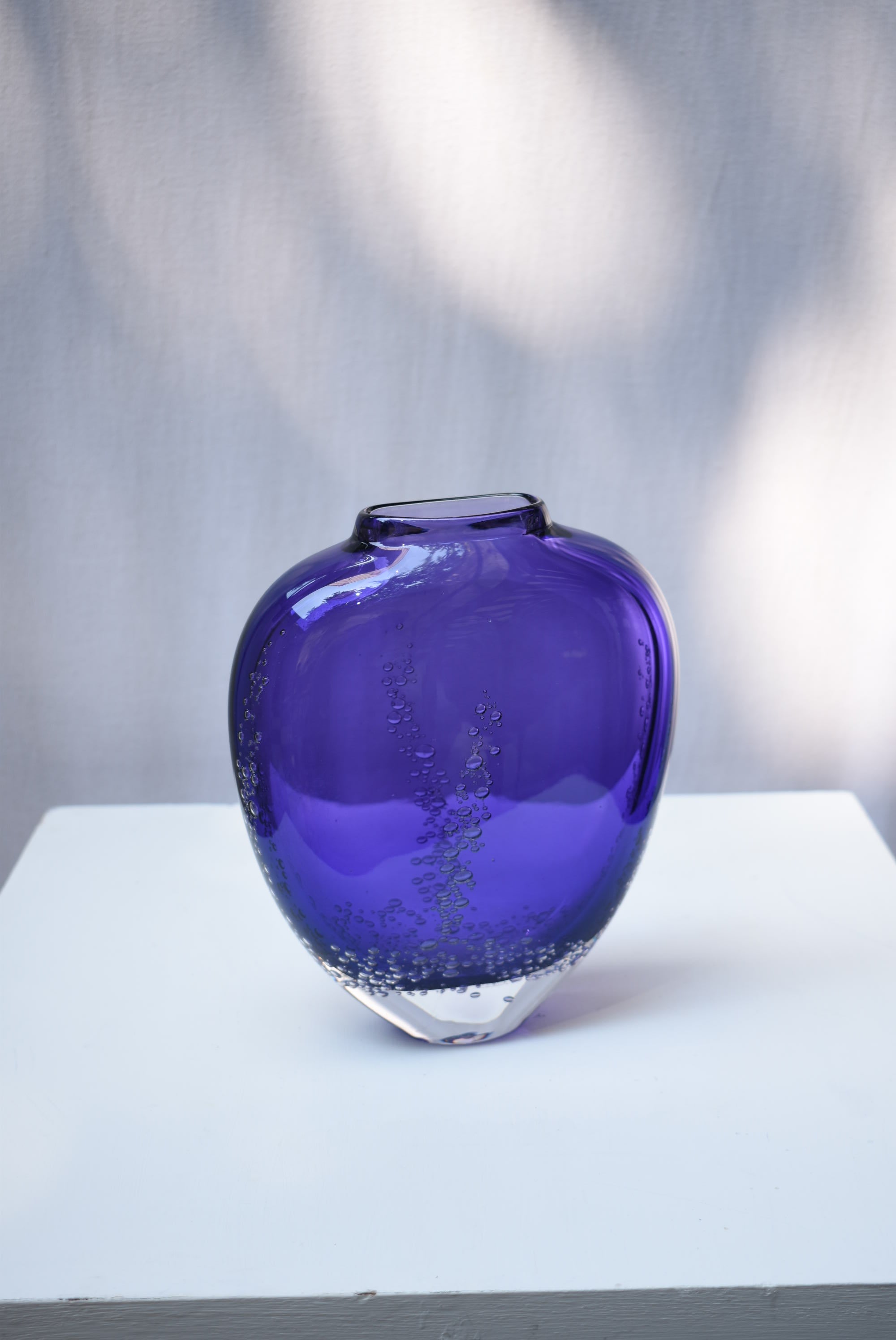 Sea Foam Flat Vase