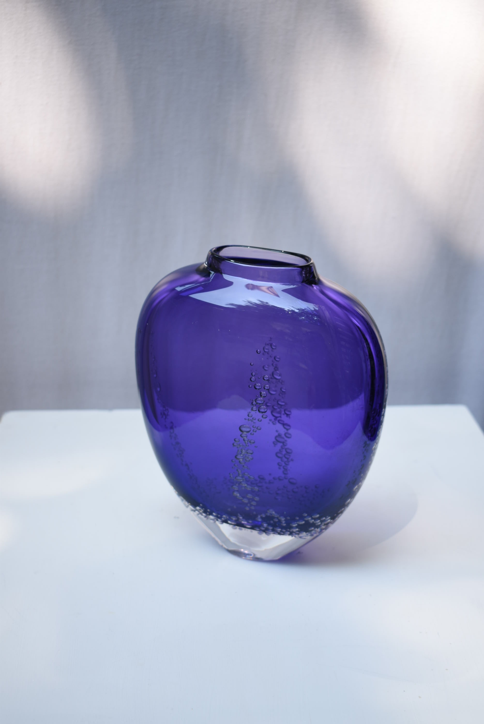 Sea Foam Flat Vase