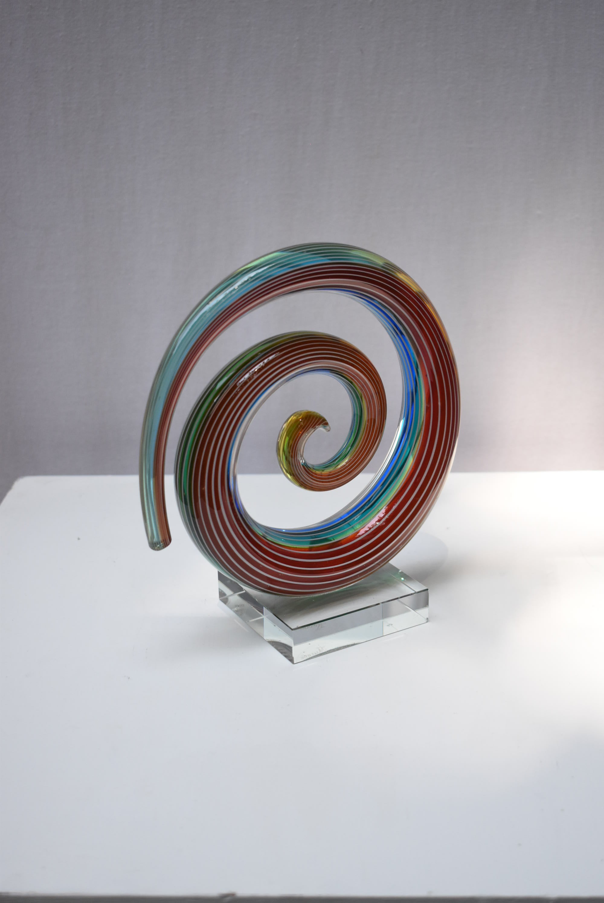 Murano Glass Swirl Art