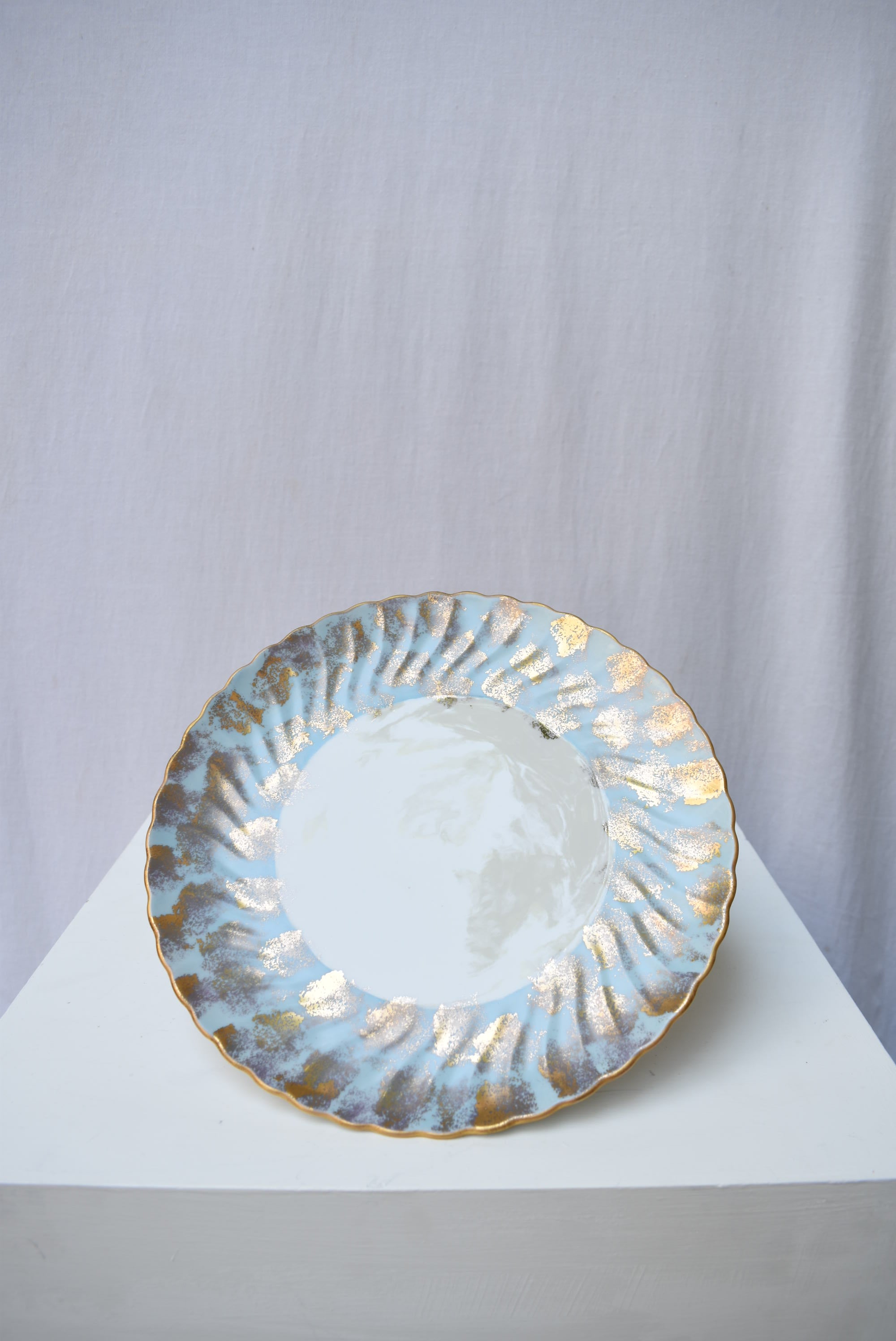 Blue And Gold Dinner Plate